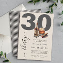 Search for for him 30th birthday invitations Typography