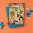 Search for dinosaur joint birthday invitations Sibling