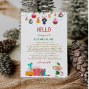 Search for hello christmas cards Elf welcome letter
