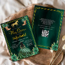 Search for emerald green quinceanera invitations Mexican spanish latina