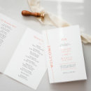 Search for itinerary wedding programmes Elegant minimal
