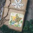 Search for seasons greetings retro stickers Snow