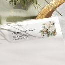 Search for evergreen wedding return address labels Floral