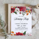 Search for mum birthday invitations Floral