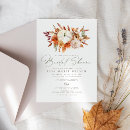 Search for white pumpkin bridal shower invitations Rustic