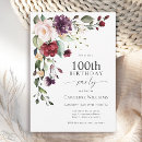 Search for 100th birthday invitations Adult birthday party