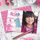Search for dinosaur photo birthday invitations Stomp chomp and roar