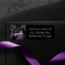 Search for gothic skull return address labels Dia de los muertos