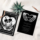 Search for black goth wedding invitations Dark