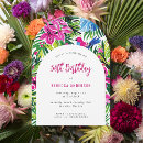Search for flower border birthday invitations Modern