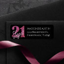 Search for twenty first birthday return address labels 21st birthday party