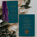 Search for purple and turquoise wedding invitations Elegant