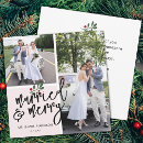 Search for mistletoe cards Married and merry