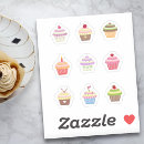 Search for colourful cupcakes stickers Baking