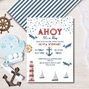 Search for sailor baby shower invitations Whale