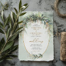 Search for olive branch wedding invitations Neutral spring nature garden