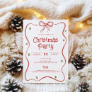 Search for bow christmas invitations Unique