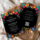 Search for mexican fiesta flower wedding invitations Mexico