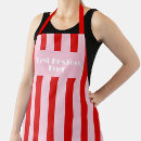 Search for retro red aprons Stripes