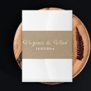 Search for kraft invitation belly bands Minimalist