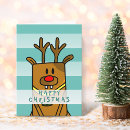 Search for funny drawing christmas cards Deer