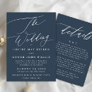 Search for navy and white invitations Simple