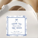 Search for vintage baby shower thank you stickers Blue