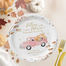 Search for pumpkin baby shower plates Watercolor
