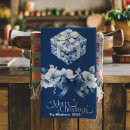 Search for blue christmas tea towels Preppy