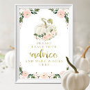 Search for baby shower advice signs Whimsical