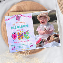 Search for monster 1st birthday invitations Cute little monster party