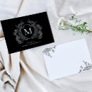 Search for black and white floral note cards Botanical