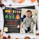 Search for monster 1st birthday invitations Cute little monster party