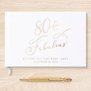 Search for 80th birthday guest books Modern