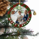 Search for merry and bright christmas tree decorations Plaid