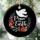 Search for peace christmas tree decorations Elegant