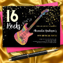 Search for rock band birthday invitations Rock and roll