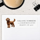 Search for goldendoodle return address labels Watercolor