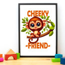 Search for happy monkey posters Cute