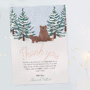 Search for bear thank you cards Winter baby shower