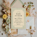 Search for gingham baby shower invitations Elegant