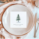 Search for pine tree napkins Green and white