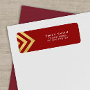 Search for elegant business return address labels Red