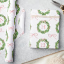 Search for monogram christmas wrapping paper Watercolor