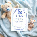 Search for rocking horse baby boy shower invitations Simple