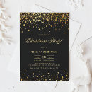 Search for black and gold christmas invitations Festive