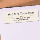 Search for elegant luxury return address labels Simple