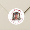 Search for door return address labels Red front door