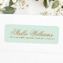 Search for mint and gold return address labels Modern