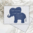 Search for navy blue elephant baby shower invitations Gender neutral